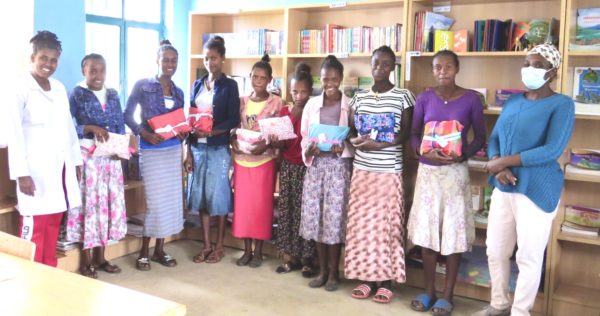 Sponsored Teens Receive Menstrual Kits image